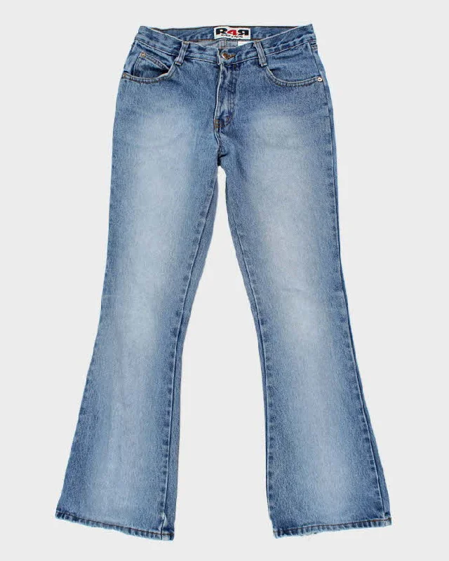 Vintage Y2K Women's Flare Jeans - W26 L30 Casual Wide-Legged Denim Jeans