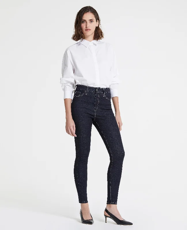 The Mila Ankle Super High-Rise ISN Jeans Elegant Wide-Leg Jeans