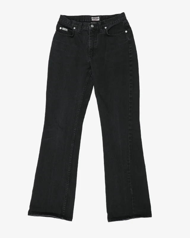 Guess Black Denim High Waisted Tapered Jeans - w28 l31 Elegant Tapered Leg Denim