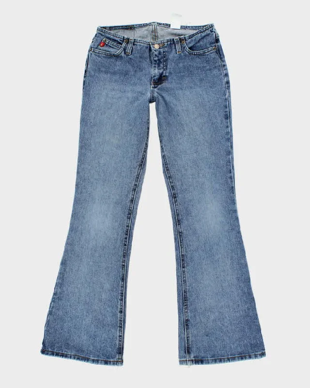 Vintage Y2K Low Waisted Flare Jeans - W26 L30 Chic Cropped Jeans