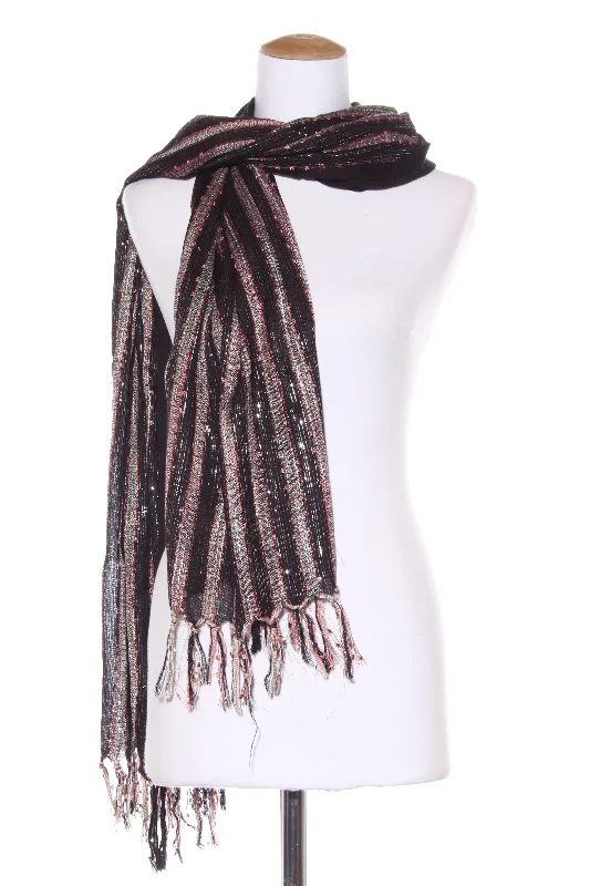 JUST JEANS - Metallic thread tassel scarf! Casual Light Wash Jeans