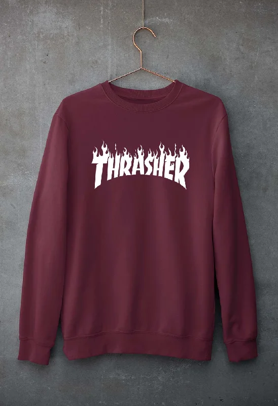 Thrasher Unisex Sweatshirt for Men/Women Hoodie with Cuffed Sleeves Snug Secure