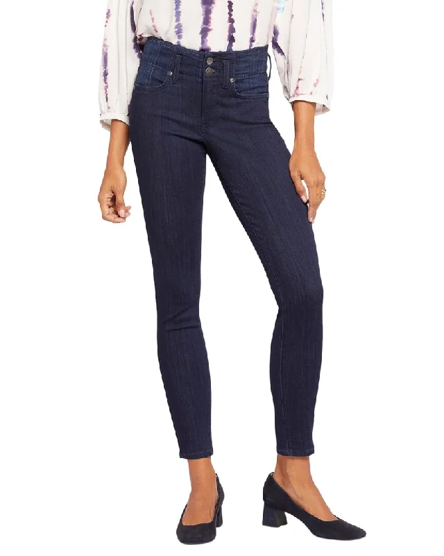 Nydj Petites Ami Highway Skinny Jean Chic Rip-Detail High-Waist Jeans