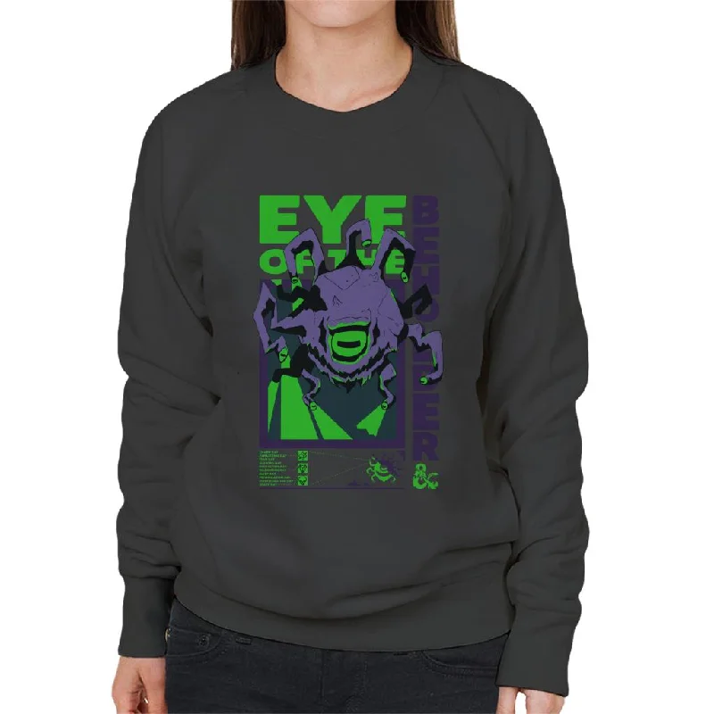 Dungeons & Dragons Eye Of The Beholder Women's Sweatshirt Hoodie with Elastic Waist Stretchable Comfortable