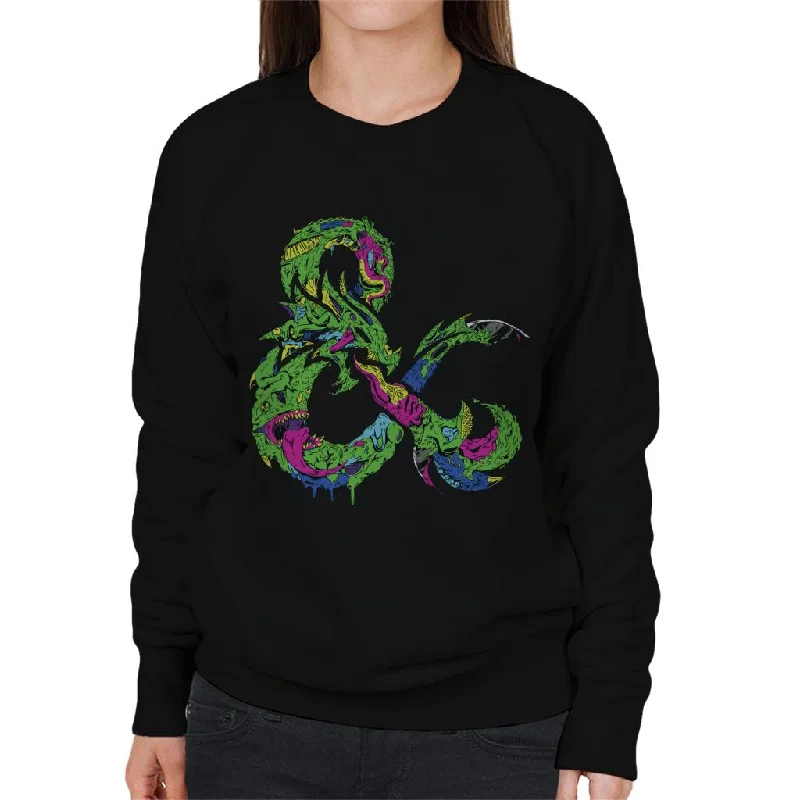 Dungeons & Dragons Monster Ampersand Women's Sweatshirt Hoodie with Logo Branding Identity