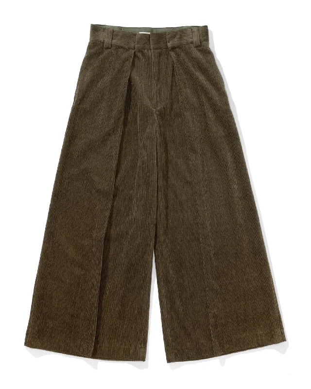 Wide Corduroy Pants Relaxed Fit Trousers