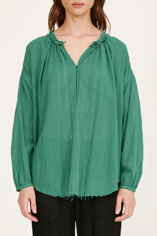 Poet Blouse | Jade Side Tie Blouse