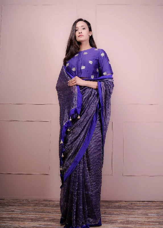 SAREE WITH BLOUSE Silky Tunic Blouse