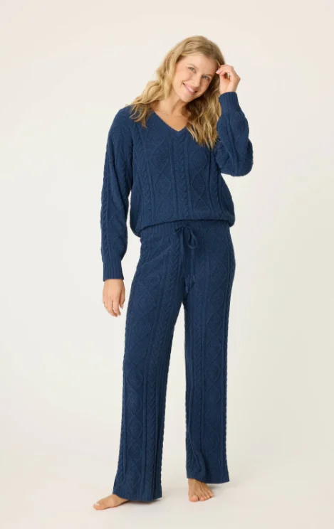 CHENILLE PANT | MIDNIGHT Classic Flared Pants