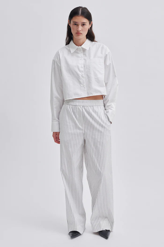 SOALON STRIPED PANT BLACK/WHITE Soft Sweatpants Style