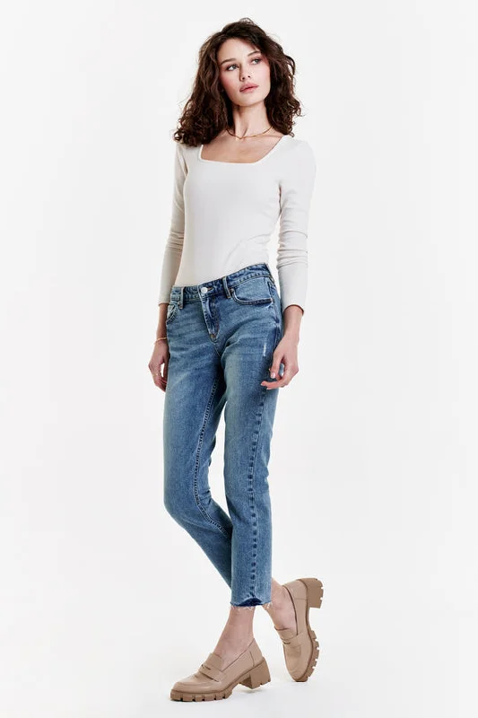 DEAR JOHN BLAIRE SLIM STRAIGHT LEG PANT High-Waist Jogger Pants