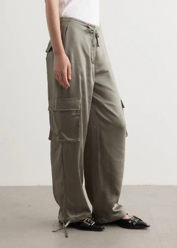 Fremont Satin Cargo Pants Trendy Work Pants