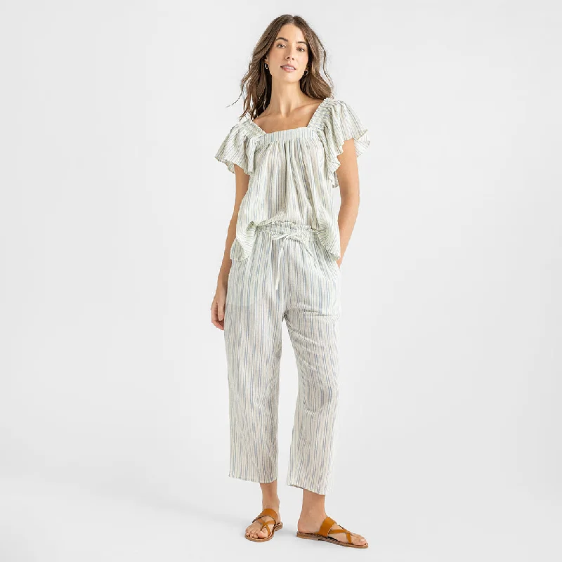 Womens Theodore Pant - Riviera Stripe Comfortable Maternity Pants