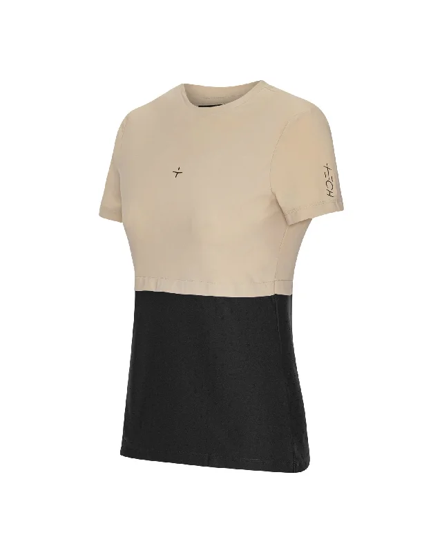 Athl Layered T-shirt Balance™ - Beige/Black Casual Formal Business