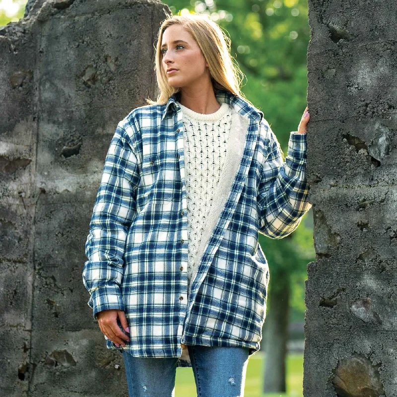 Plaid Fleece Lined Shirt Cozy Warm Stylish