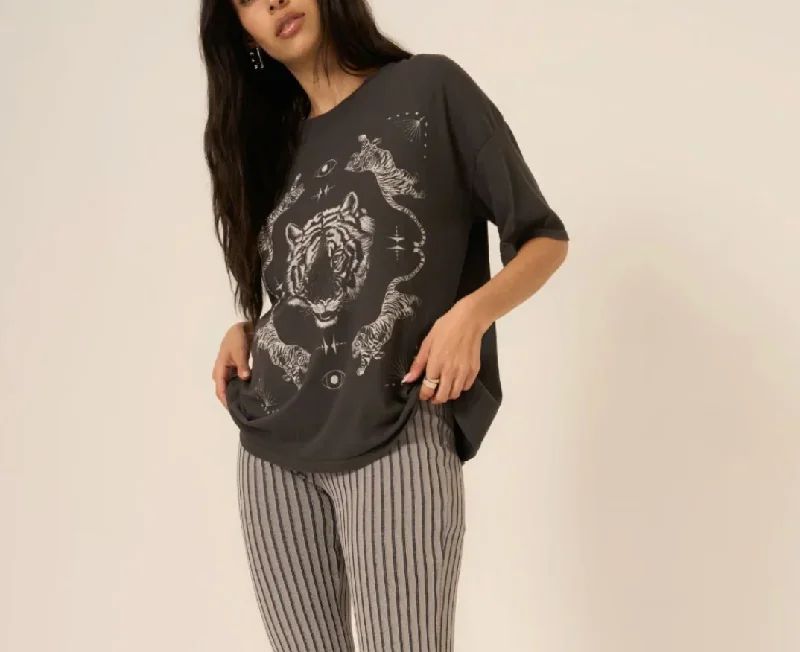 Mystical Tiger BF Tee | project social t Cashmere Blend Cotton Blend Poly Blend