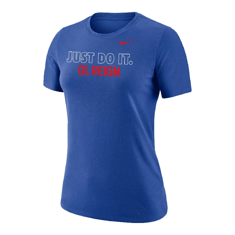 Women's Nike OL Reign JDI Royal Tee Elegant Classic Vintage