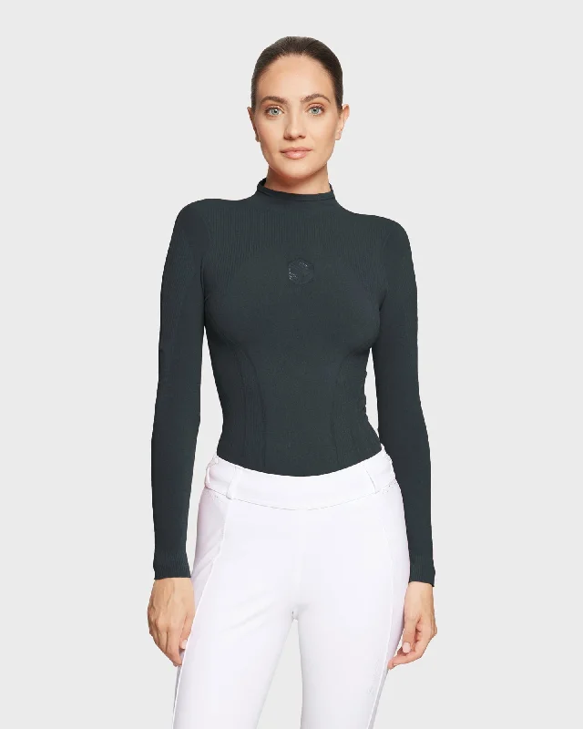 SEAMLESS SHIRT - W - ALICIA TURTLE NECK - FW24 -  MOONLESS NIGHT Anti-Shrink Durable Soft