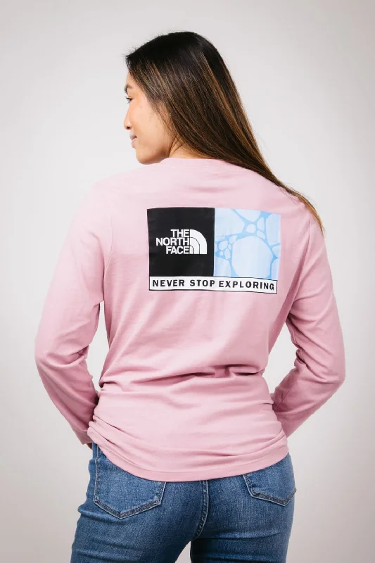 The North Face Suspended Long Sleeve T-Shirt for Women in Mauve | NF0A8B08-1MI Polka Dot Checkered Tartan