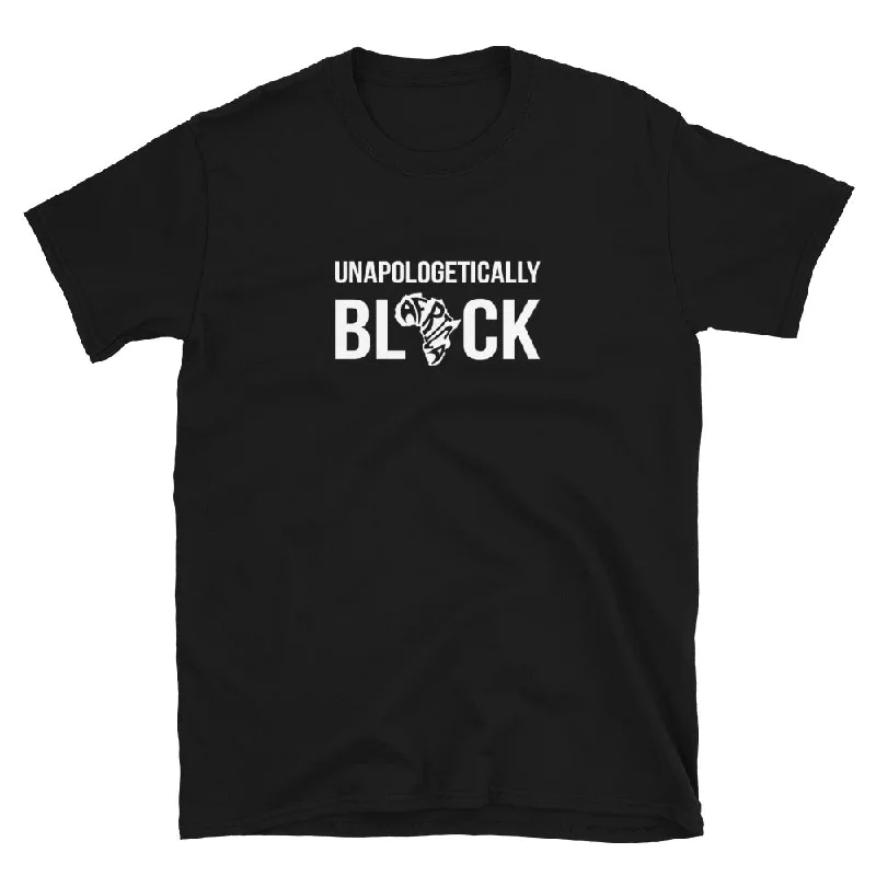 Unapologetically BLACK T-Shirt Collared Crew Neck Turtle Neck