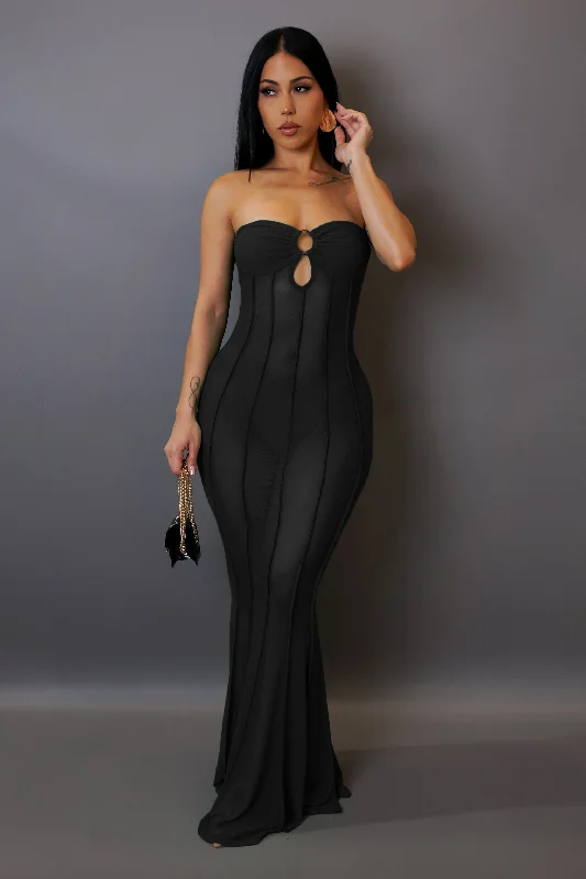 Begging For It Maxi Dress -Black Stylish Boho Maxi Dress