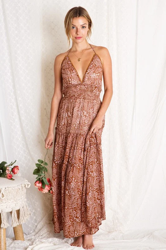 Days in Scottsdale Maxi Dress Chic Boho Print Maxi Dress