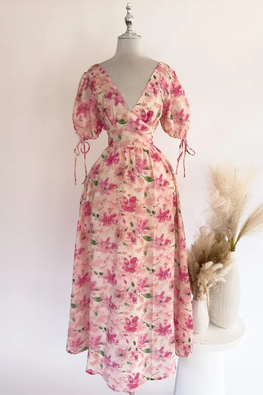 Lilibeth Floral Maxi Dress Casual Maxi Dress with Pockets