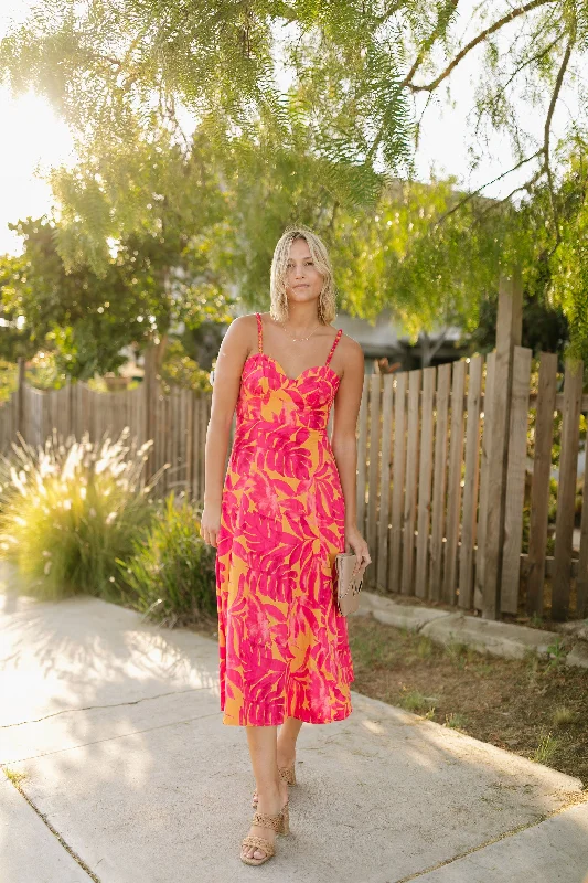 The Karmen Sunset Beaded Maxi Dress Stylish Maxi Dress with Frills