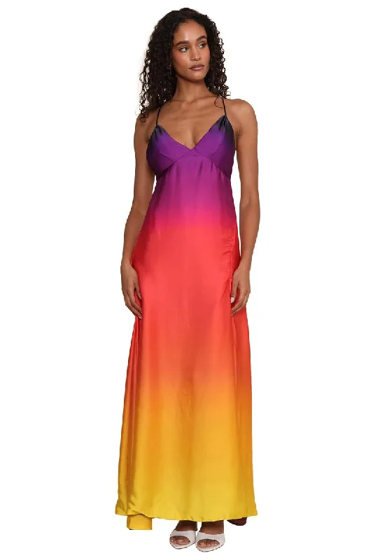 Cosmo Maxi Dress Trendy V-Neck Maxi Dress