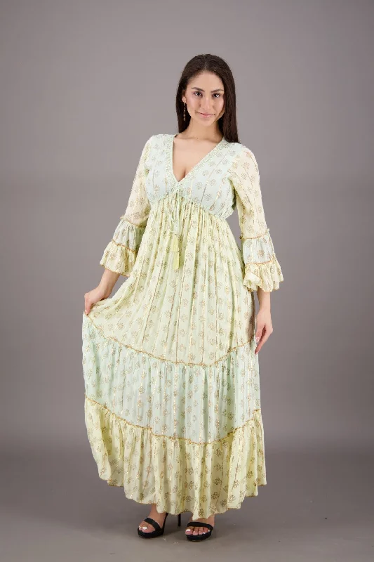 Dreamcatcher Maxi Dress 24914 Stylish Button-Up Maxi Dress