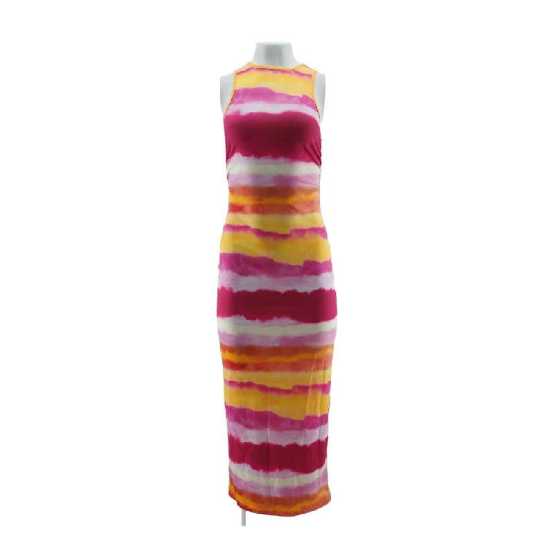 Multi Tie Dye Maxi Dress Fashionable Faux Wrap Maxi Dress