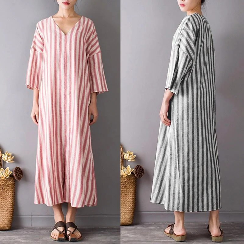 Zen Garden Striped Maxi Dress  | Zen Classic Strapless Maxi Dress