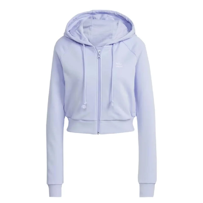 adidas - Women's Crop Track Jacket (IL9616) Oversized Jacket Tailored Jacket Straight Jacket