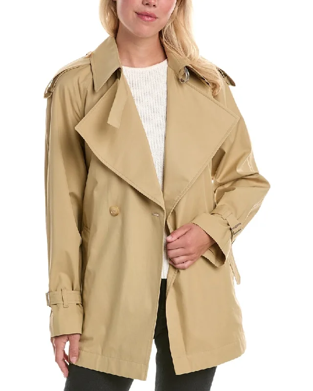 Burberry Gabardine Trench Jacket One-Shoulder Jacket Off-the-Shoulder Jacket Asymmetrical Jacket