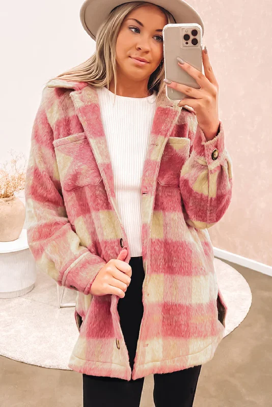 Casual Oversized Plaid Jacket Chenille Jacket Brocade Jacket Lace Jacket