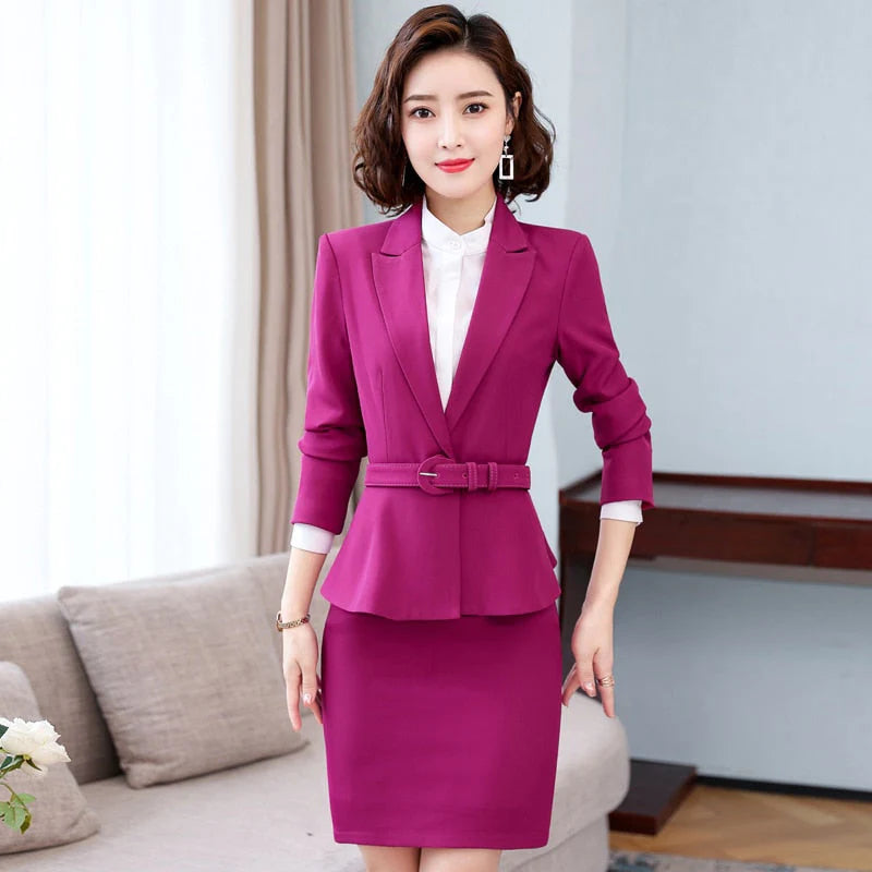 Purple Winter Professional OL Style Coat and Jacket for Women Snapped Jacket Toggled Jacket Drawstring Jacket