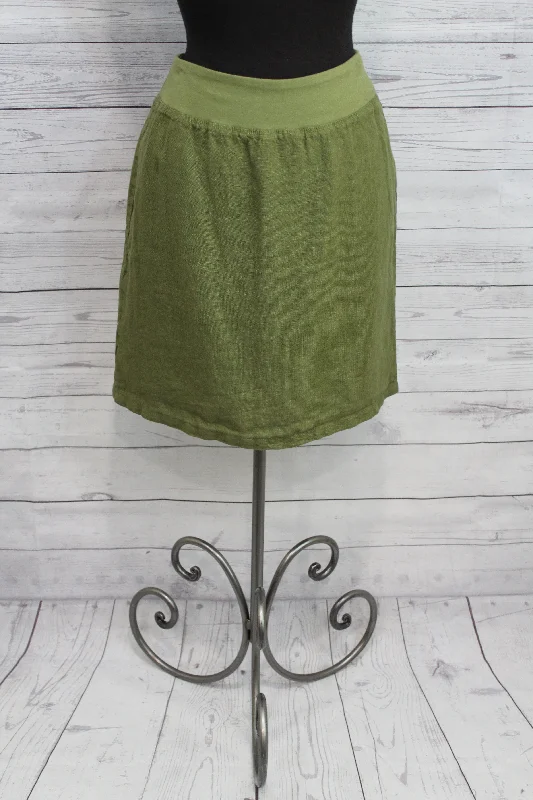 Cut Loose Solid Linen - Walking Skirt FINAL SALE ITEM wrap skirt elegant