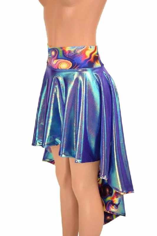 Moonstone & Meteorite Hi-Lo Flip Skirt velvet skirt sumptuous