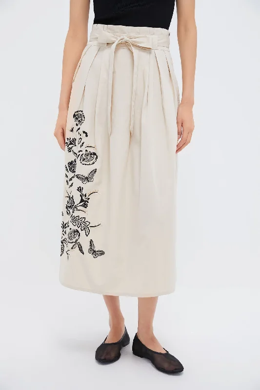 Oyster Tobias Skirt linen skirt relaxed