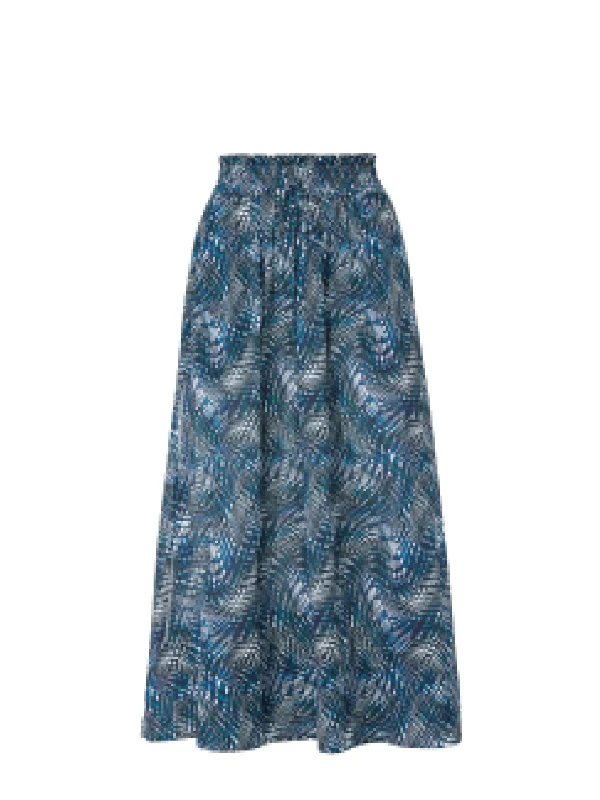 Rachel Skirt Abstract Wave cotton skirt soft